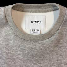 美品 WTAPS ダブルタップス 23SS WOUND SWEATER RAPO. SIGN スウェット トレーナー グレー X 04 ポリエステル 231ATDT-CSM07_画像4