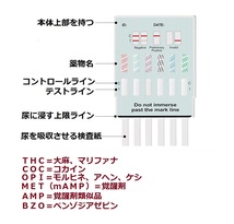 ２０個 [違法薬物検査キット５種類対応] 違法薬物尿検査キット 覚醒剤検査　覚せい剤検査 覚せい剤尿検査 覚醒剤尿検査 ドラッグテスト_画像2