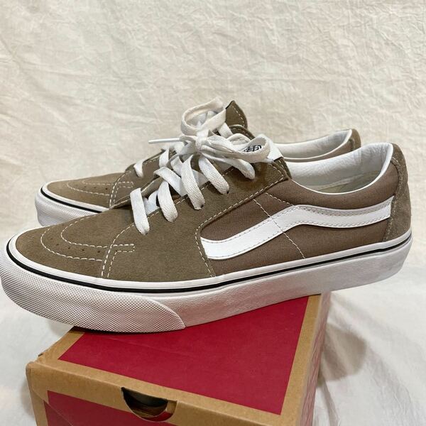 VANS バンズ SK8-LOW ローカットスニーカー サイズ27.0cm WALNUT/T.WHT