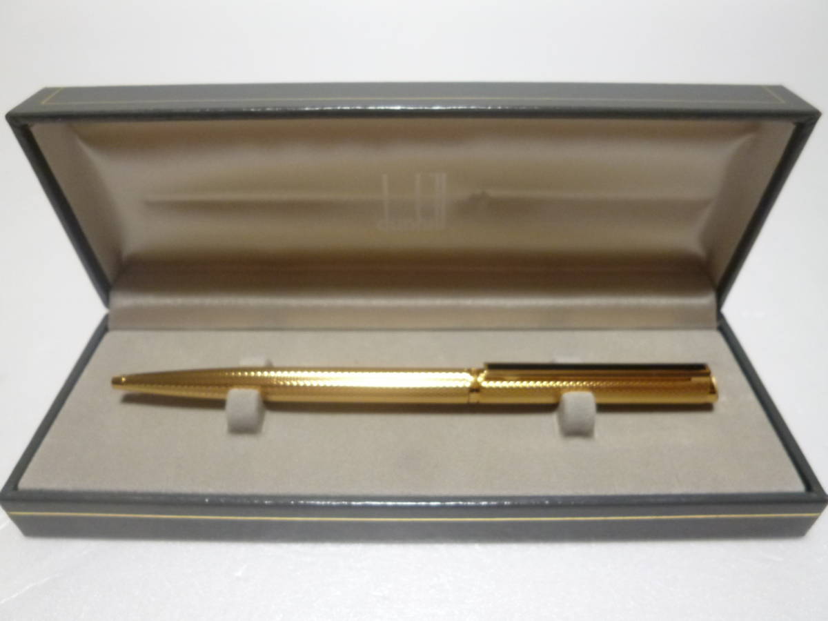 ダンヒル dunhill ジェムライン ボールペン ゴールド&ブラック 極美品