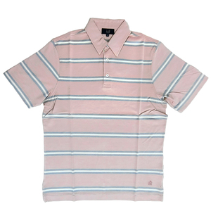 DUNHILL ダンヒル 半袖 ポロシャツ YL1207F730 M ピンク コットン＆シルク 新品 並行輸入品 クリックポストで送料無料