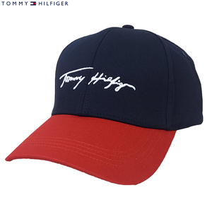 TOMMY HILFIGER トミーヒルフィガー メンズ キャップ AM0AM07384 DW5 ネイビー ベースボールキャップ コットン 送料無料 並行輸入品