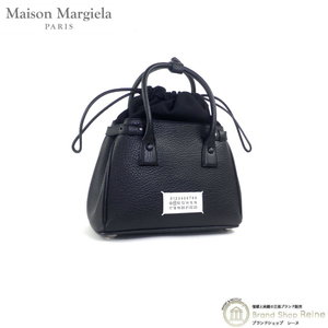 メゾン マルジェラ （Maison Margiela） 5AC ドローストリング ミニバッグ 2way ハンド ショルダー バッグ SB3WD0005 ブラック（新品）