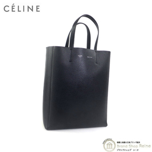 セリーヌ （CELINE） SMALL VERTICAL スモール バーティカル カバ 2way ハンド ショルダー トート バッグ 17618 旧ロゴ BLACK（中古）