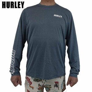 新品未使用 Lサイズ HURLEY/ハーレー 長袖ラッシュガード/サーフTシャツ FASTLANE HYBRID UPF SURF SHIRT L/S MONSOON 男性用水着