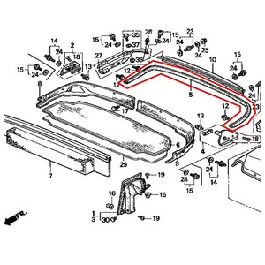 ☆新品 純正 BEAT ビート ソフトトツプシール E-PP1 soft top seal HONDA ホンダ 純正部品