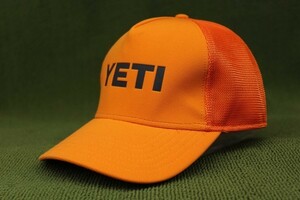 新品レア YETI COOLERS イエティ クーラー メッシュ キャップ 帽子 ORANGE オレンジ系 管理YETIBnskm