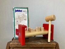 Jukka PUULELUT WOODEN TOYS ハンマートイ オモチャ フィンランド FINLAND JUSSILA ユシラ 北欧 知育玩具 木製 木育 木槌 箱付き_画像1