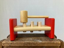 Jukka PUULELUT WOODEN TOYS ハンマートイ オモチャ フィンランド FINLAND JUSSILA ユシラ 北欧 知育玩具 木製 木育 木槌 箱付き_画像2