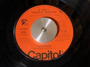 TAVARES ♪IT ONLY TAKES A MINUITE 7インチ 45