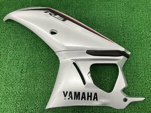 YZF-R3 サイドカウル 左 銀 BS7 ヤマハ 純正 中古 バイク 部品 RH13J 修復素材やペイント素材に 品薄 希少品 車検 Genuine