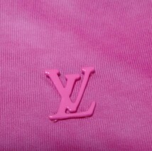 ルイヴィトン 半袖カットソー ピンク系タイダイ ロゴ金属付き M_画像4