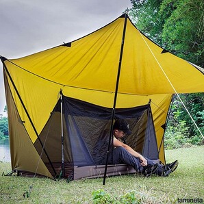 モスキートネット メッシュ インナー テント アウトドア キャンプ BBQ 蚊帳 タープテントに 虫対策 ソロ タープ 軽量 虫の侵入を防ぐ蚊帳