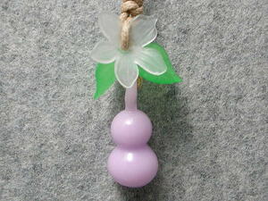 aozora* handmade glass tonbodama * leopard tongue (. purple )*1271