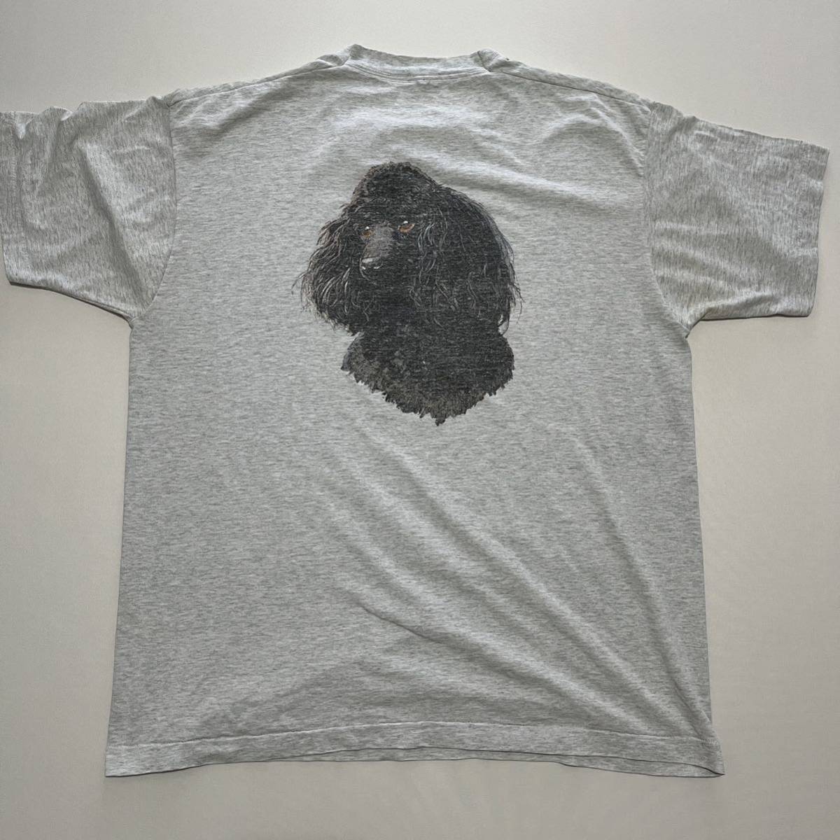 90s DOG チワワ VINTAGE TEE XL ビンテージ ドッグ 犬 フェイス アート