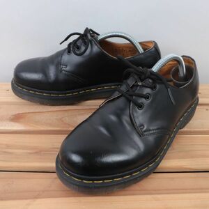 d2 ドクターマーチン 3ホール UK4 22.5～23.0cm位/黒 ブラック Dr.Martens メンズ レディース シューズ ブーツ 中古