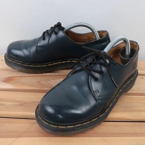 d6 ドクターマーチン 3ホール UK4 22.5～23.0cm位/紺 ネイビー Dr.Martens メンズ レディース シューズ ブーツ 中古