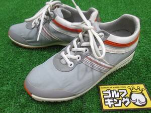 GK鈴鹿☆中古604 【EU36.5】DUCA DEL COSMA デュカデルコスマ◆スパイクレス ゴルフシューズ◆グレー◆レディース◆