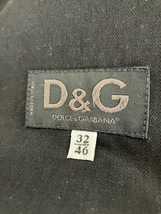 D&G／DOLCE&GABBANA　コットンジャケット【サイズ32／46・ダークブルー・中古】_画像5