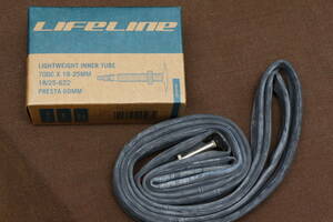 LifeLine ライトウェイト 1本 ロードバイク インナーチューブ 仏式 ロングバルブ 700ｃ x 35-45mm (60mm)