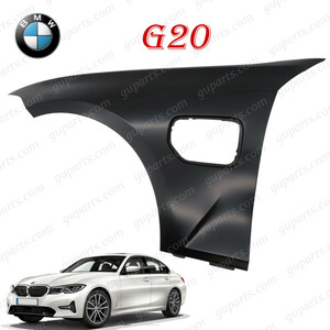 BMW 3 シリーズ G20 330e 5X20 2019～ Mスポーツ プラグインハイブリット フロント 左 フェンダー アルミ 41008494443 41 00 8 494 443