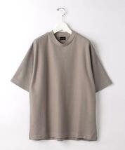 美品 green label relaxing CSN GIZAシルク ハニカム クルーSS-S MD.GRAY Sサイズ 半袖Tシャツ グリーンレーベルリラクシング アローズ_画像9