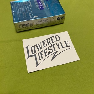 Z★ミニ　白　Lowered Lifestyle ステッカー　USDM ロワードライフスタイル