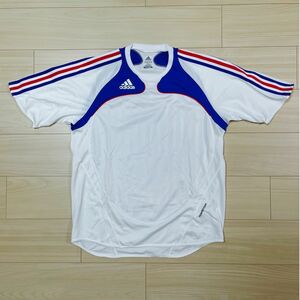 アディダス 半袖Tシャツ プラクティスシャツ ゲームシャツ サイズ:O XL トリコロール サッカー adidas