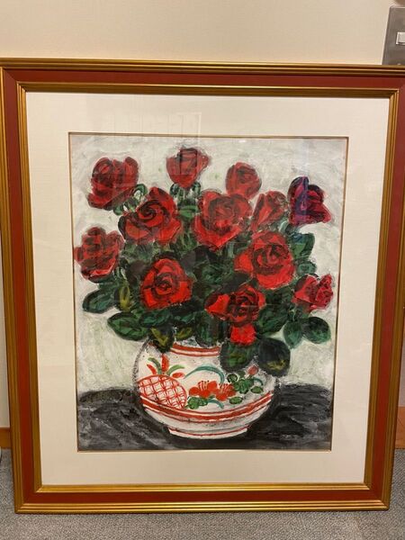 青木乃里子 薔薇 絵画 お値下げしました