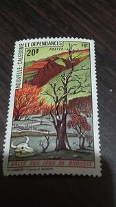  foreign stamp New Caledonia 20F
