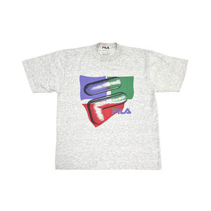 【送料無料】90s FILA ITALY オールドスクール ロゴ Tシャツ vintage 古着 