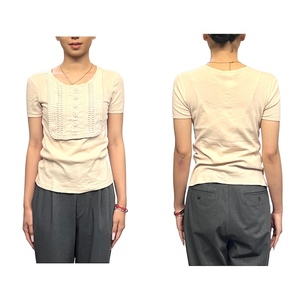 【Бесплатная доставка】 Сделано во Франции Хлоя хлопковые ребрышки винтажные одежды Esprit Classic
