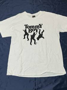 TOMMY BOY Tシャツ 白　Lサイズ　RAP TEES トミーボーイ