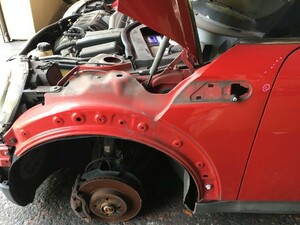 210107 ＢＭＷ ミニ R56　MF16 左フェンダーパネル カラー番号851　マーカー欠品/アーチモール欠品