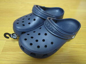 【新品 未使用 CROCS CLASSIC クロックス クラシック サイズm5-w7 23cm ネイビー】