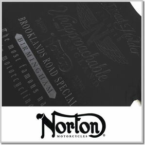 ノートン Norton モーターサイクル ブラック T 232N1024-L 半袖Tシャツ カットソーの画像5