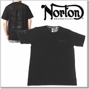 ノートン Norton モーターサイクル ブラック T 232N1024-L 半袖Tシャツ カットソーの画像6