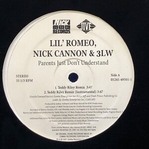 Lil' Romeo, Nick Cannon & 3LW - Parents Just Don't Understand（★盤面ほぼ良品！）