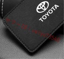 トヨタ TOYOTA カードケース 免許証ケース カードホルダー 名刺ファイル カード入れ クレジットカードケース アルカンターラ●ブラック_画像3