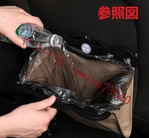 ランドローバー 車載ごみ箱 蓋つき 防水車用ゴミ箱 引っ掛け式 折り畳み式 LEDライト 車用収納ケース シートバックポケット● レッド_画像6