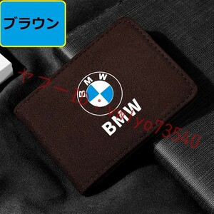 BMW カードケース 免許証ケース カードホルダー 名刺ファイル カード入れ クレジットカードケース アルカンターラ●ブラウン