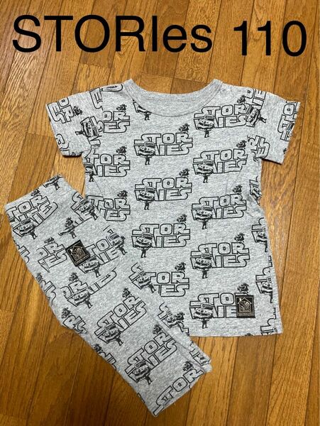 キッズ　男の子　STORIes グランドスラム　半袖　半袖Tシャツ　半ズボン　短パン　セットアップ　110 グレー