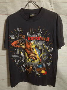 ヴィンテージ 90s USA製 SSI ディズニー Disney ロケッティア The Rocketeer 映画 ムービー 半袖 Tシャツ M 黒 ブラック