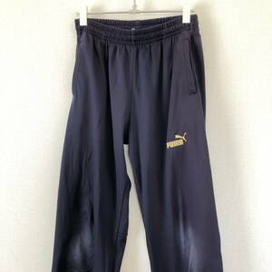 WS0061 PUMA プーマ メンズ ジャージ M ネイビー（紺）ポリエステル アクティブウェアスポーツコーデ スポーツパンツ 裾ファスナー ゴム 