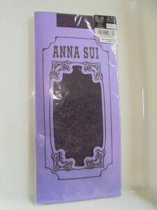 新品 ANNA SUI アナスイ ハイソックス丈ストッキング 22~25cm ラメ編み バイオレット・パープル