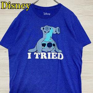 【希少デザイン】Disney ディズニー　スティッチ　Tシャツ　半袖　海外　入手困難　一点物　キャラクター　ディズニーランド