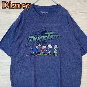 【入手困難】Disney ディズニー　ドナルド　Tシャツ　XLサイズ　半袖　海外輸入　一点物　キャラクター　ゆったり　オーバーサイズ