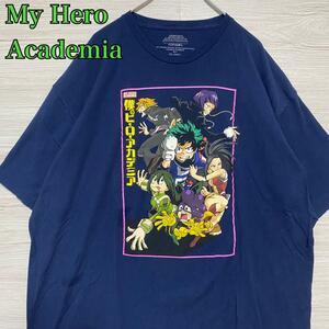 【入手困難】僕のヒーローアカデミア　Tシャツ　3XLサイズ　ヒロアカ　ビッグプリント　ゆったり　キャラクター　一点物　レア　アニメ