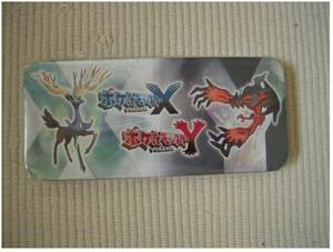 ☆３ＤＳ　ポケットモンスターＸ・Ｙ　ヤマダ電機特典　缶ペンケース　未開封新品☆