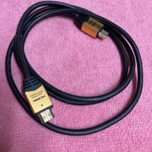 L61109 HDMIケーブル HORIC HIGH SPEED with ETHERNET ケーブル★ 160cm 送料300円_画像1